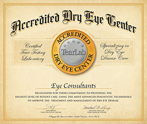 Eye Consultants ADEC Certificate