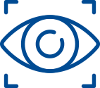 Blue cataracts icon
